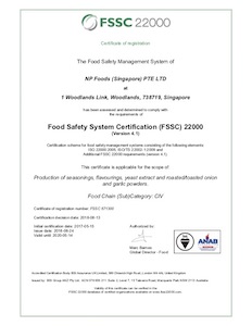 Food Safety System Certification (FSSC) 22000(Version 4.1)
